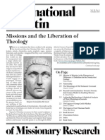 Bonk, Jonathan, Titus Presler, Et Al (2010) Missions and The Liberation of Theology (International Bulletin of Missionary Research, 34.4, October 2010)