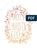 I Am A Child of God FREE PRINTABLE