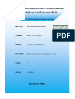 Determinacion de Humedad y Materia Seca