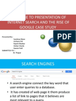 Internet Search and The Rise of Google Case Study