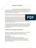 Proceder Ético en Las Instituciones Y Organizaciones