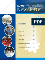 TAPMI Newsletter August2012