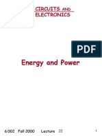 Energy and Power: Circuits Electronics