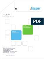 Hager Pricelist 21may2013