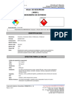 Msds Msds Monomero de Estireno