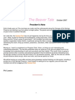 The Beaver Tale: President's Note