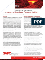 Production of Pharmaceutical Compounds Through Microbial Fermentation