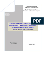 Catalogue Des Etudes Realisees Par Le MIPMEPI PDF