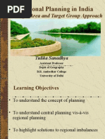 Regional Planning in India A Target Area and Target Group Approach by Tulika Sanadhya