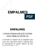 Empalmes en Fibra Óptica