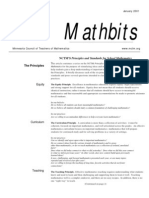 Mathbits: NCTM'S Principles and Standards For School Mathematics