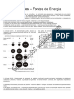 Exercícios - Fontes de Energia