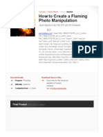 How To Create A Flaming Photo Manipulation - Psdtuts+