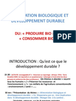 Alimentation Biologique Et Developpement Durable-1