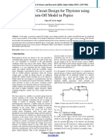 RC Snubber Circuit Design For Thyristor Using Turn-Off Model in Pspice