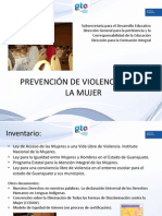 Prevención de Violencia Hacia La Mujer