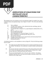 Derivation of Equations For Installed Valve Characteristics: Appendix