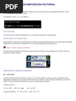 Descomposicion Factorial