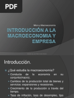 Introducción A La Macroeconomia y Empresa