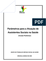 Parâmetros para Atuação de Assistentes Sociais Na Saúde