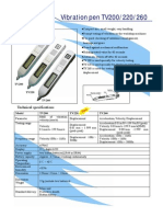 Vibration Pen TV200/220/260: Technical Specifications