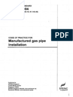 CP 51-2004 Manufactured Gas Pipe Installation