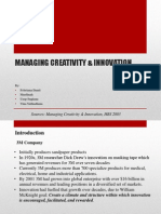 Managing Creativity & Innovation-Tugas