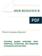 Basic Concepts of Consumer Behaviour 