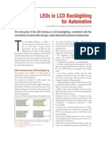 Leds in LCD Backlighting For Automotive