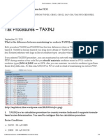 Tax Procedures - TAXINJ - SAP FICO Docs