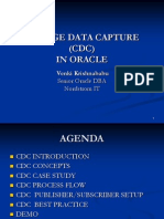 Change Data Capture (CDC) in Oracle: Venki Krishnababu