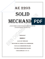 Solid Mechanics Short Questions and Answers