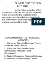 Consumer Protection Act 1986-Presentn