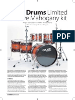 Crush Drums Limited Reserve Mahogany Review in Drummer Magazine