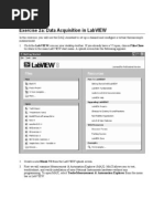 Exercise 2A: Data Acquisition in Labview