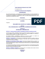 Acuerdo Gubernativo Número 25-69 REGLAMENTO DEL DECRETO-LEY NÚMERO 473 Ley de Empresas de Seguros