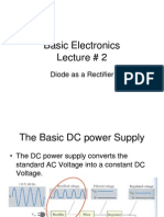 Basic Electronics Lecture # 2: Diode As A Rectifier