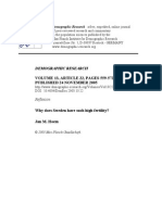 Demographic Research: VOLUME 13, ARTICLE 22, PAGES 559-572 Published 24 November 2005