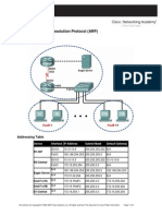 Cisco CCNA Lab 9.8.1 Address Resolution Protocol ARP