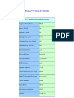 La Checklist Del Boeing 777