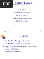 3 Neutron Balance