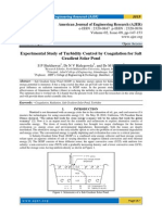 Experimental Study of Turbidity Control by Coagulation For Salt Gradient Solar Pond