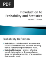 Introduction To Probability and Statistics