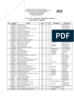 Pénsum UPEL - Educación Comercial