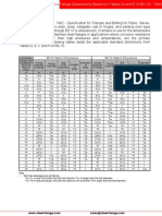 Dimensions Tables D and E BS 10 1962