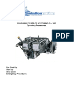 Avco Lycoming Start and Stop Procedures