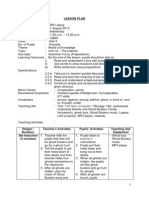 Lesson Plan (Grammar-Preposition)