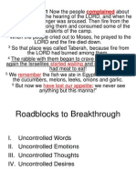 Roadblocks To Breakthrough