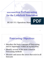 Forecasting Littlefield Laboratories