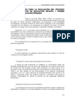 Instrumentos para Evaluar La Lecto-Escritura